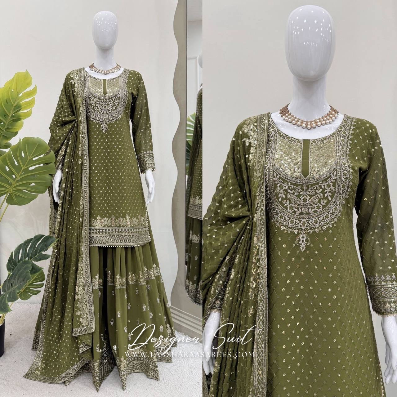 BHAVNIA — Premium Georgette Sharara Suit