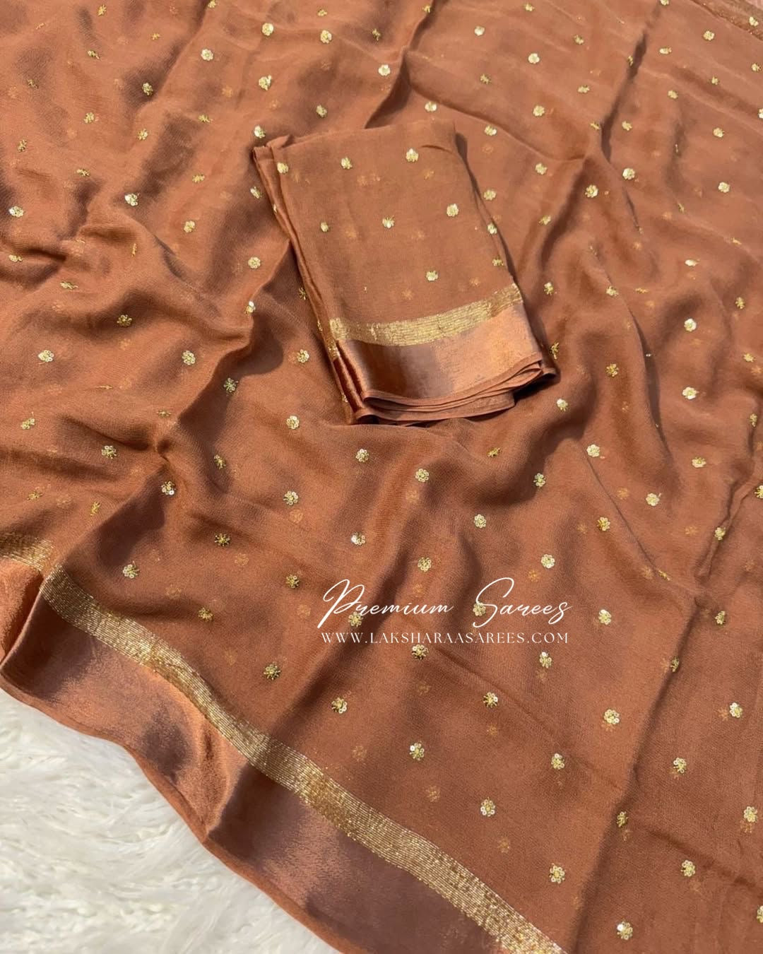 LEYLA - Viscose Georgette Saree