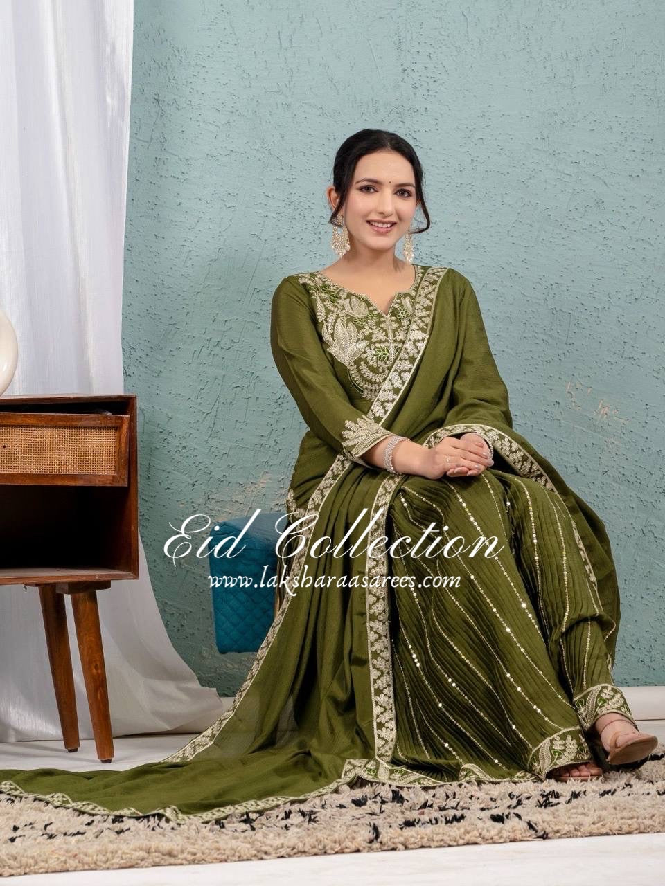 HIRAL - Pastel premium Pallazo suit - Laksharaa Sarees