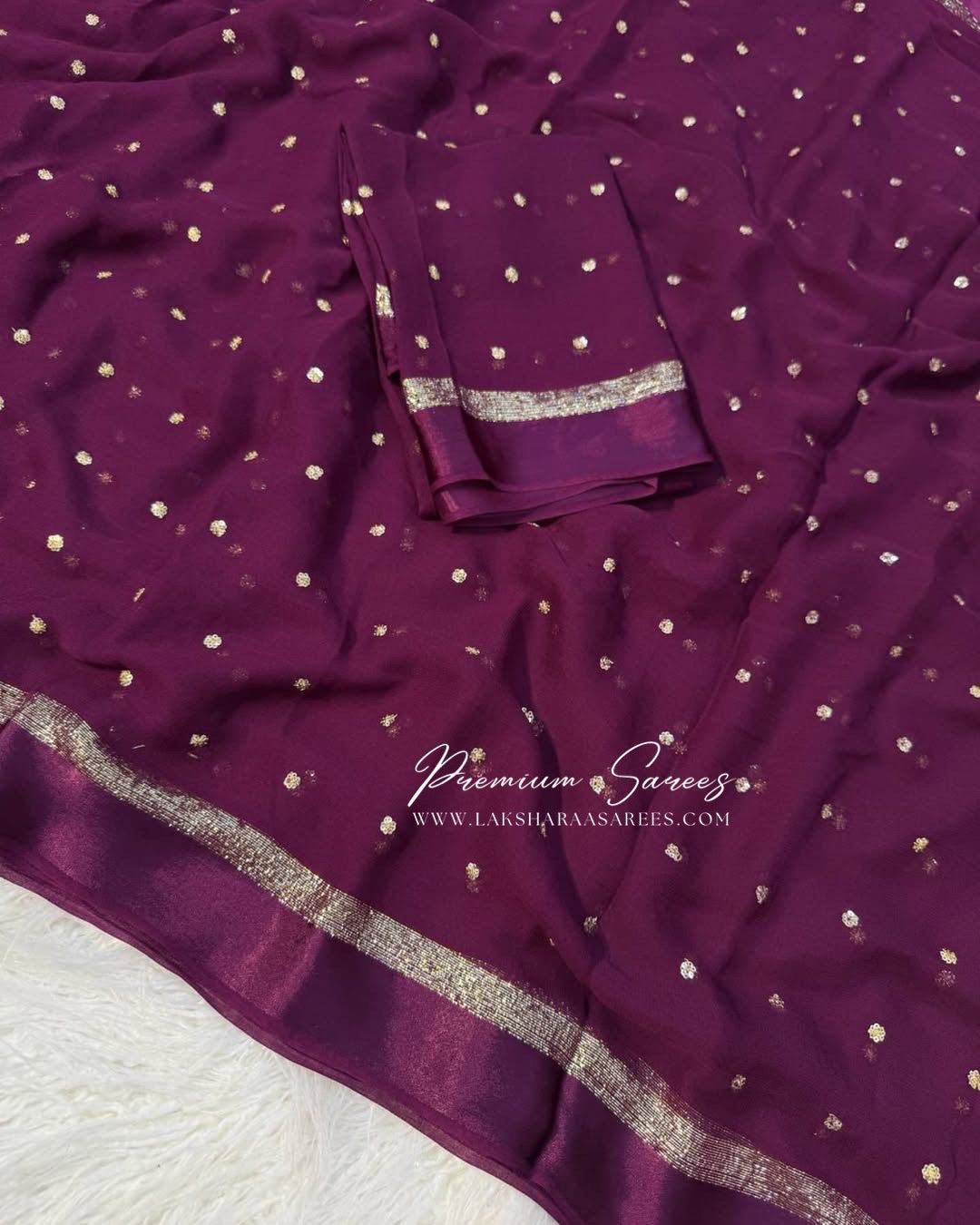 LEYLA - Viscose Georgette Saree