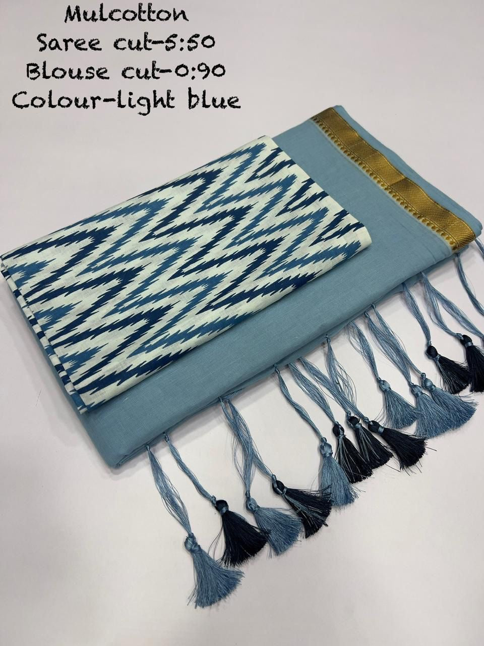 Diwali Special — Mul Cotton Sarees x Tassle Border