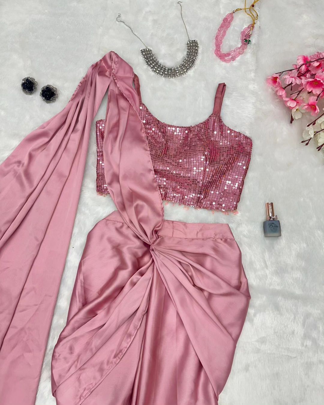 ANGELINA - Luxe Half Saree ( lehenga skirt style ) - Laksharaa Sarees