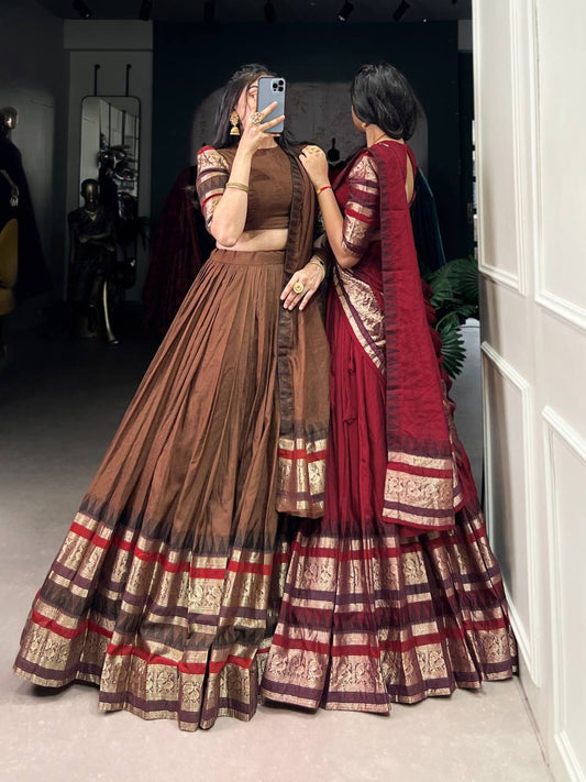 JANANI — Chanderi Half Saree Lehenga