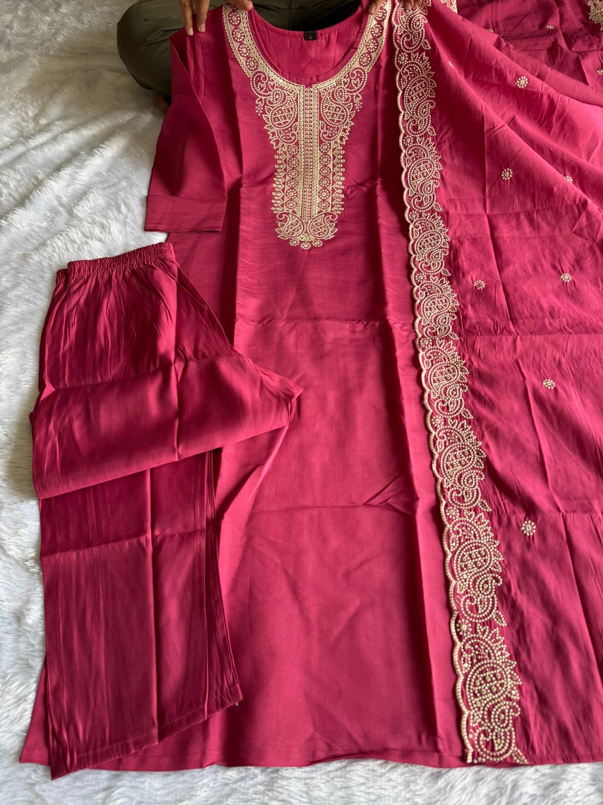Haute Red Kurti Set