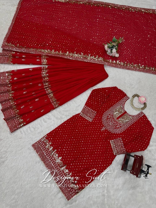 BHAVNIA — Premium Georgette Sharara Suit