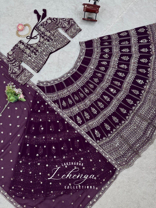 VINNA - Premium Purple Grand Lehenga