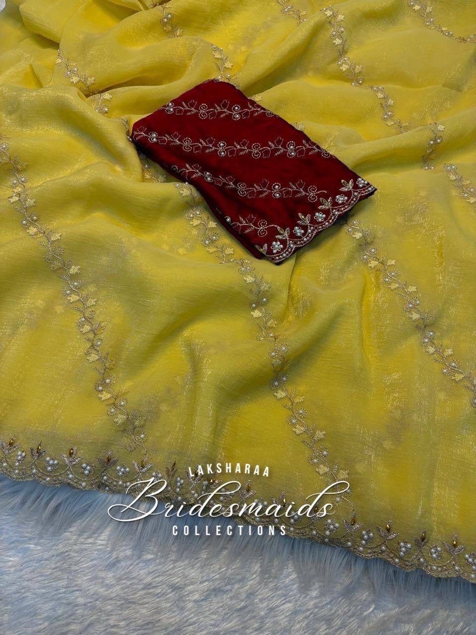 (Copy) Premium Crunchy Chiffon Saree