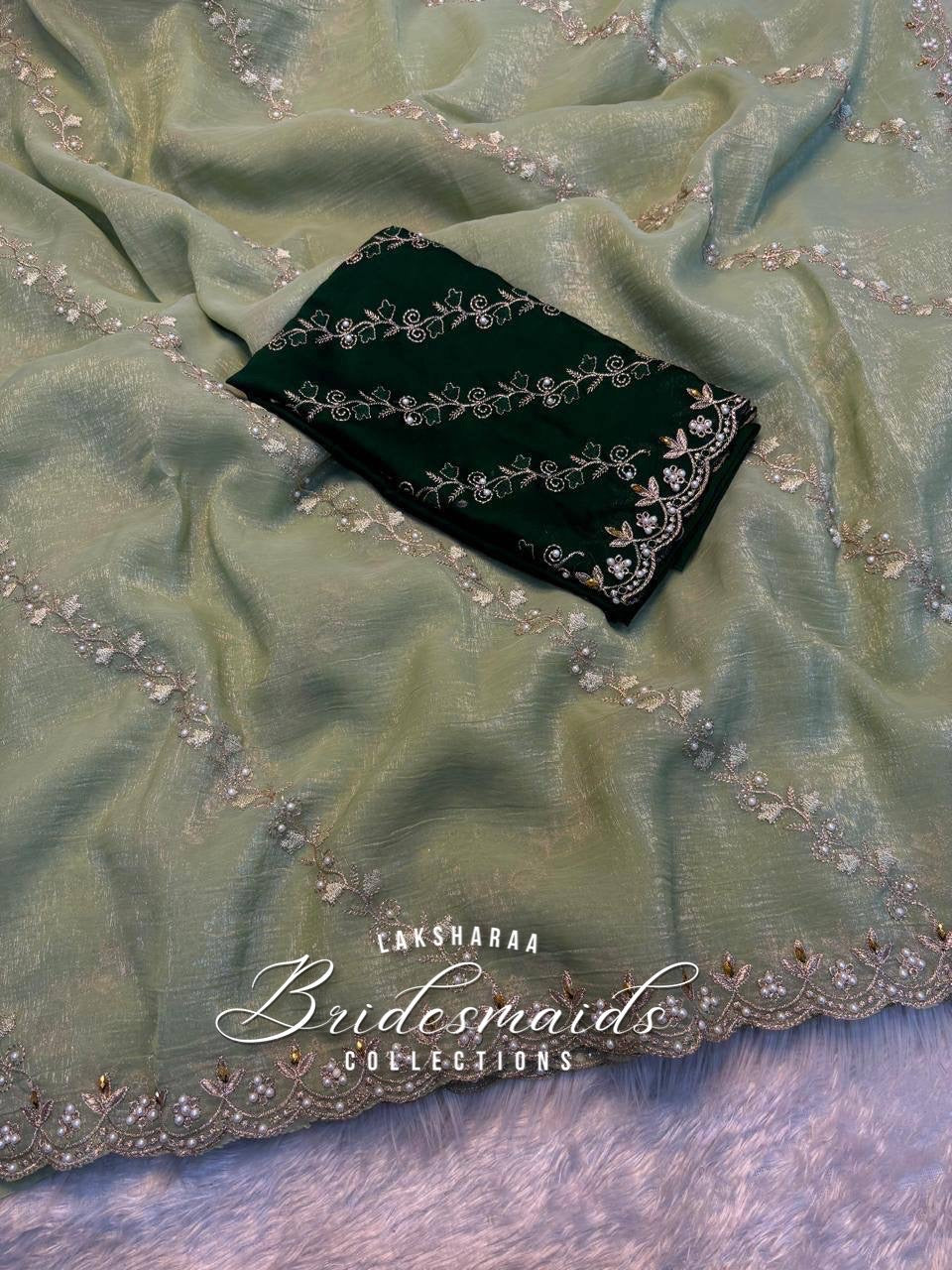 (Copy) Premium Crunchy Chiffon Saree