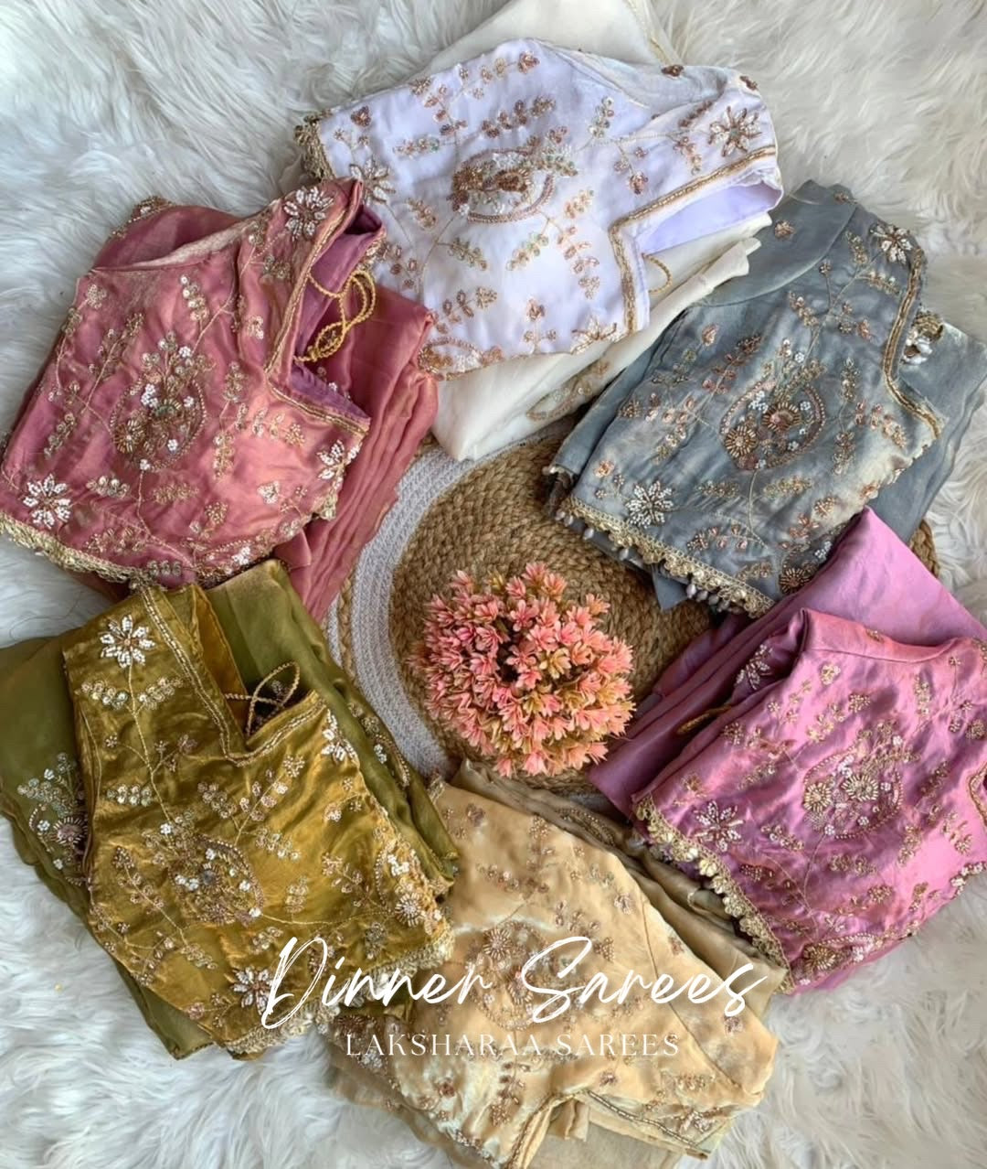 JESSIE — Shimmer Space Silk Saree x stitched blouse - Laksharaa Sarees