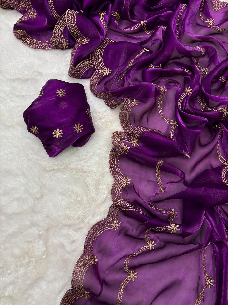 KRITI - Romantic Shimmer Saree