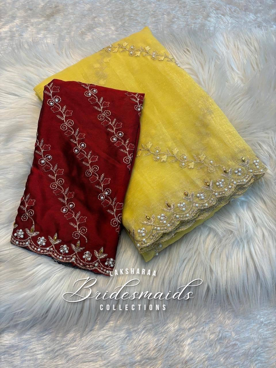 (Copy) Premium Crunchy Chiffon Saree
