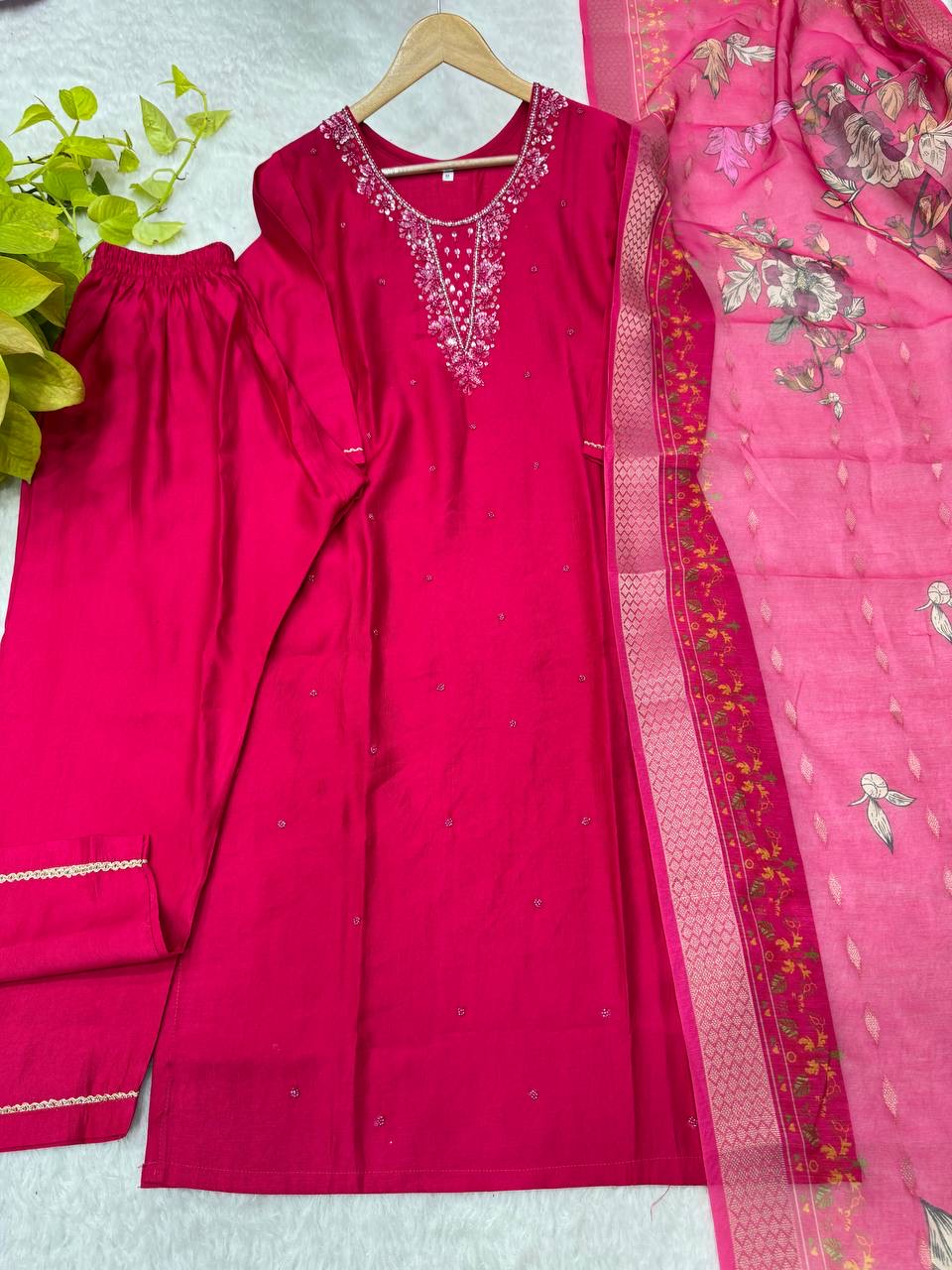 Premium Floral Kurti Set
