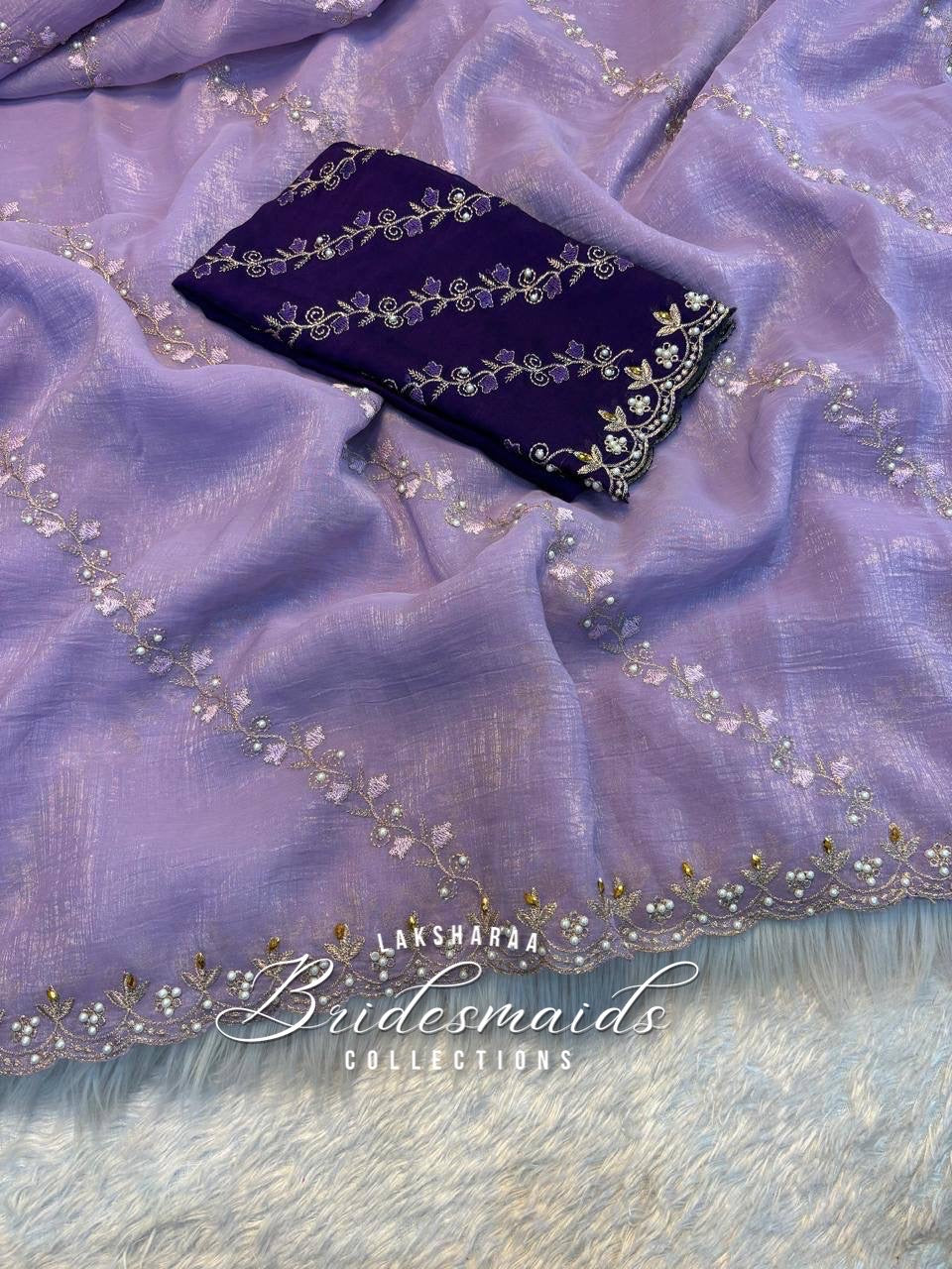 (Copy) Premium Crunchy Chiffon Saree