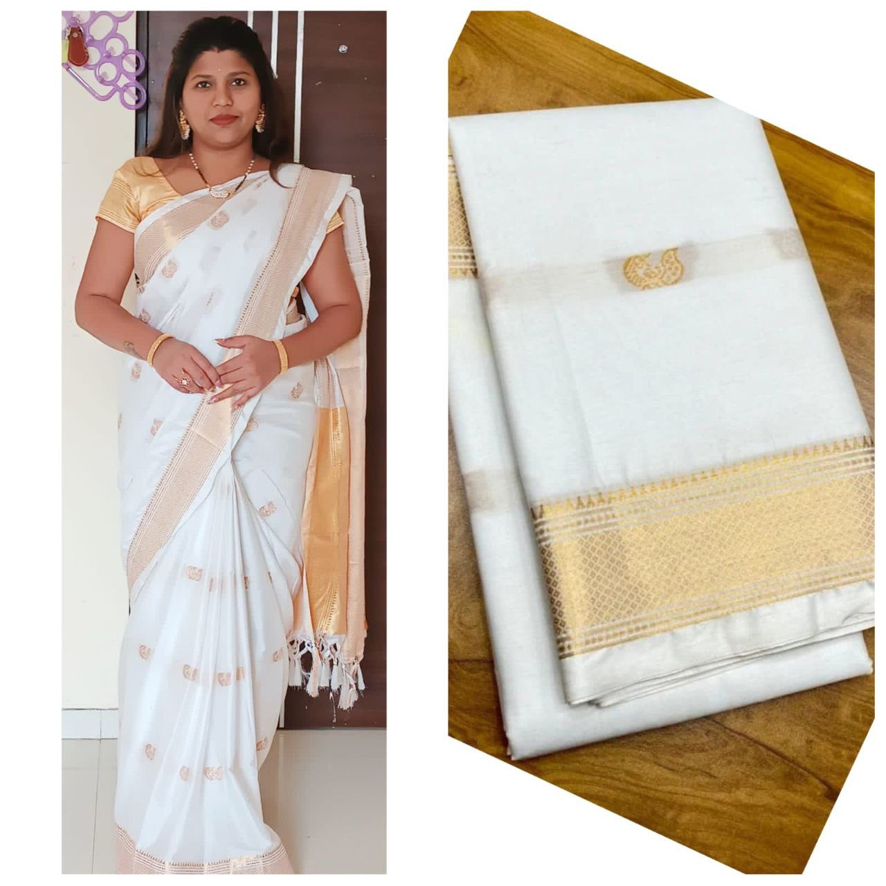 Korvai Cotton Silk Saree - Bridesmaid Special