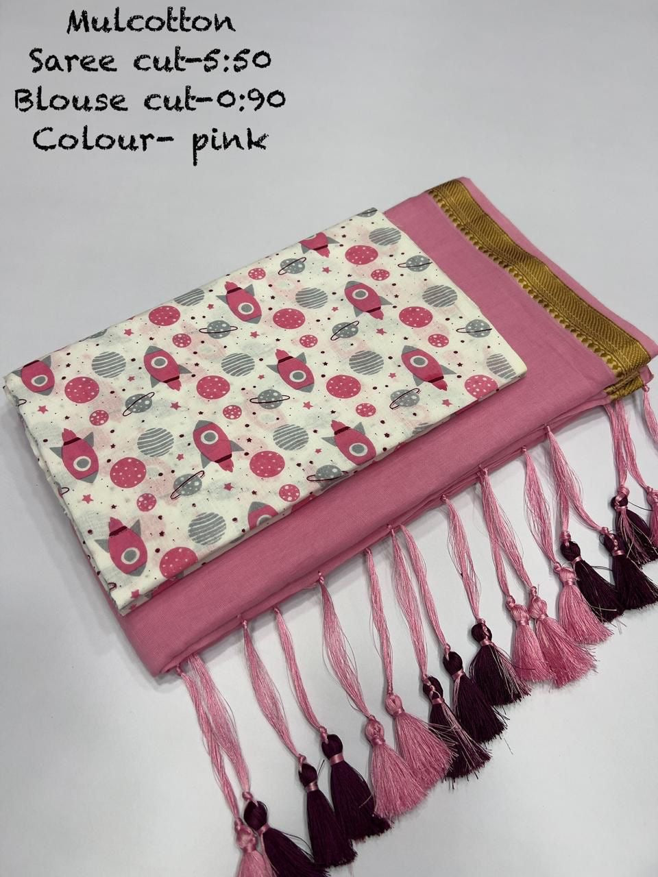Diwali Special — Mul Cotton Sarees x Tassle Border