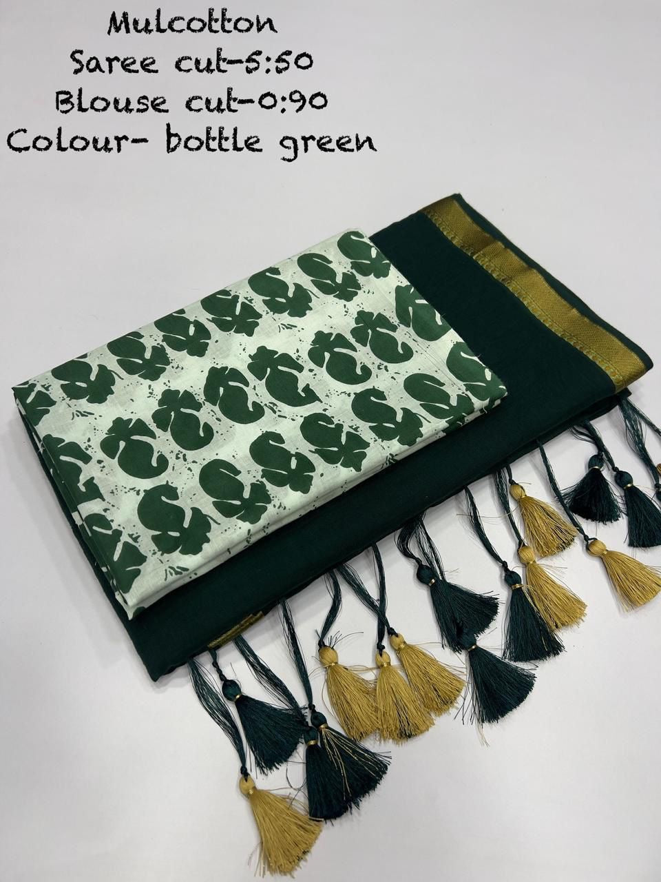 Diwali Special — Mul Cotton Sarees x Tassle Border