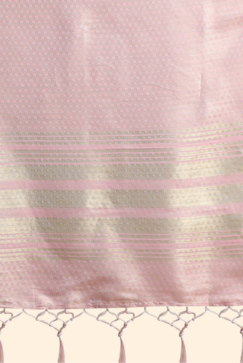Manya Tissue Silk Saree with Double Blouse Material