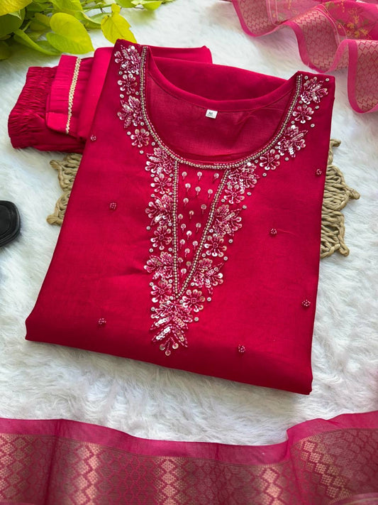 Premium Floral Kurti Set