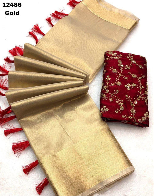 CHITRA β Gold Tissue Saree