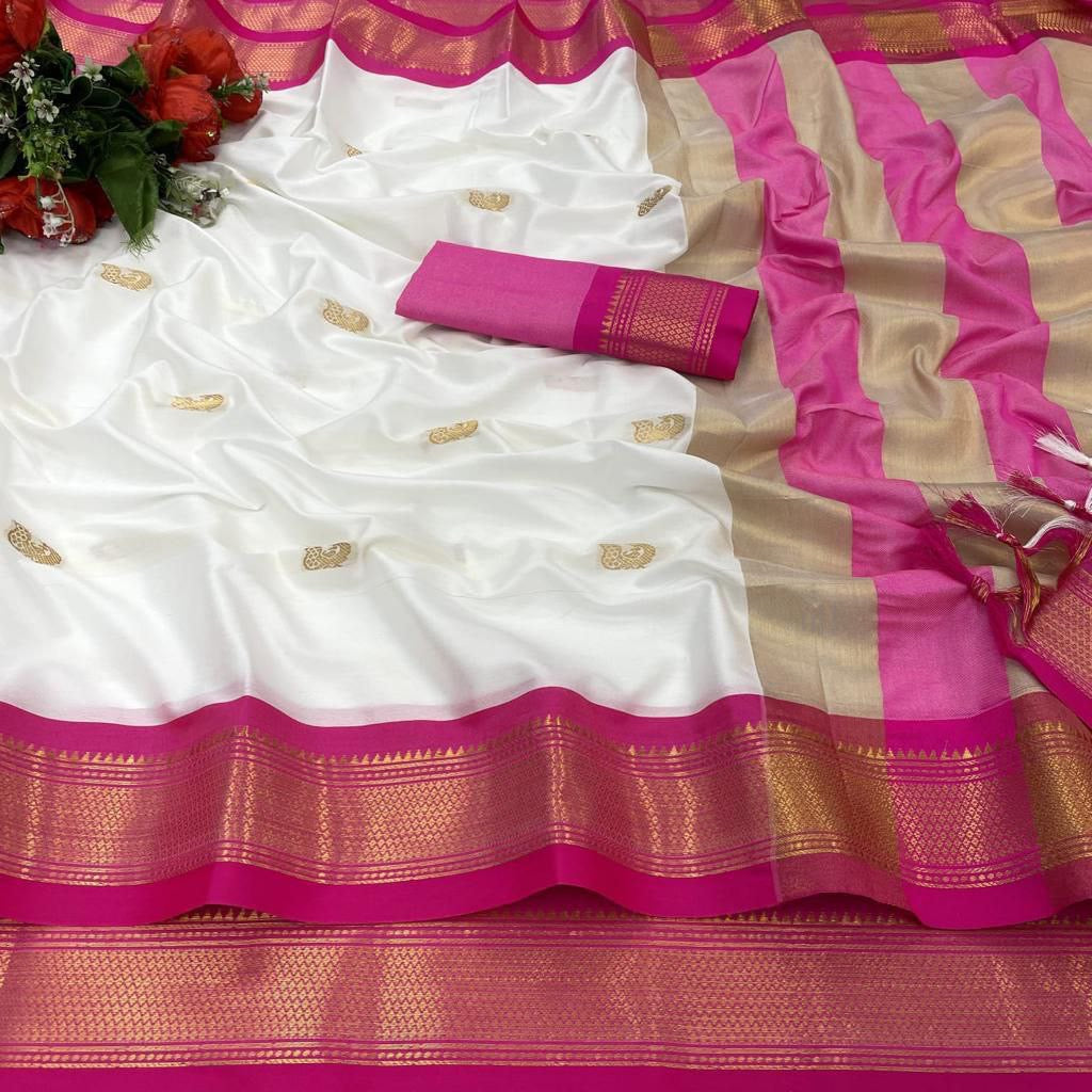 Korvai Cotton Silk Saree - Bridesmaid Special
