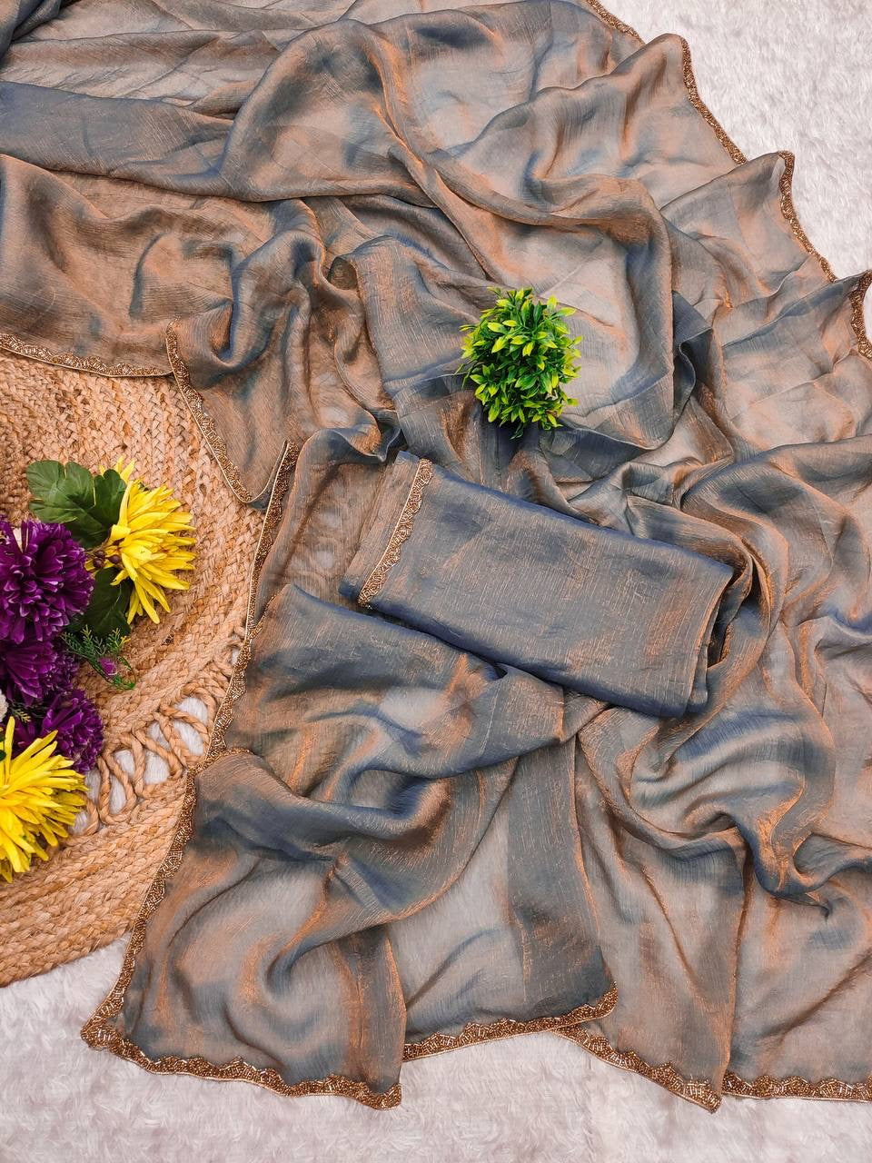 SAYAA - Shimmery Space Silk Dinner Saree