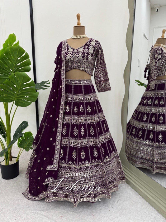 VINNA - Premium Purple Grand Lehenga