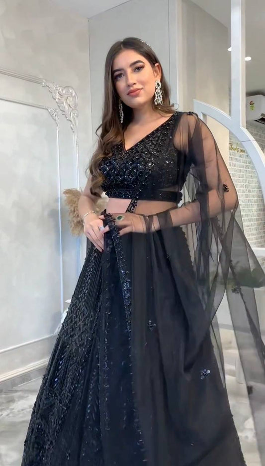 CLARA - Premium Black Lehenga