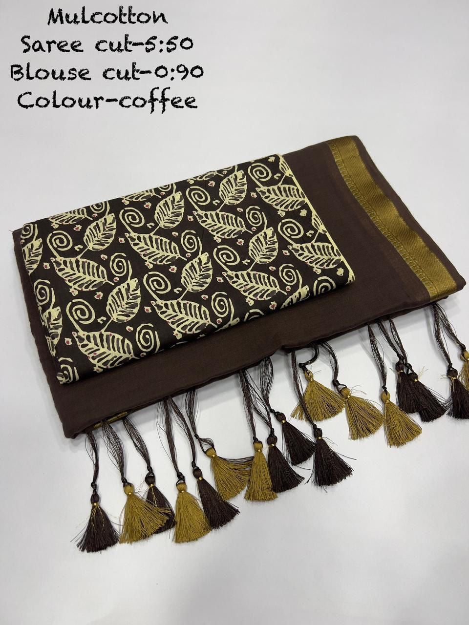 Diwali Special — Mul Cotton Sarees x Tassle Border