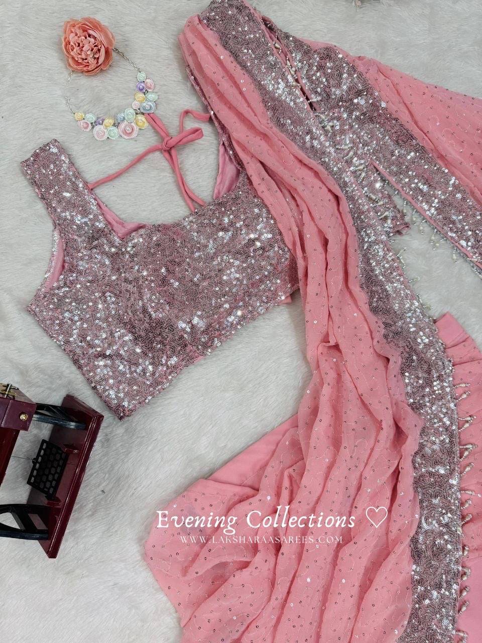 VEDIKA - Ruffle Half Saree Lehenga