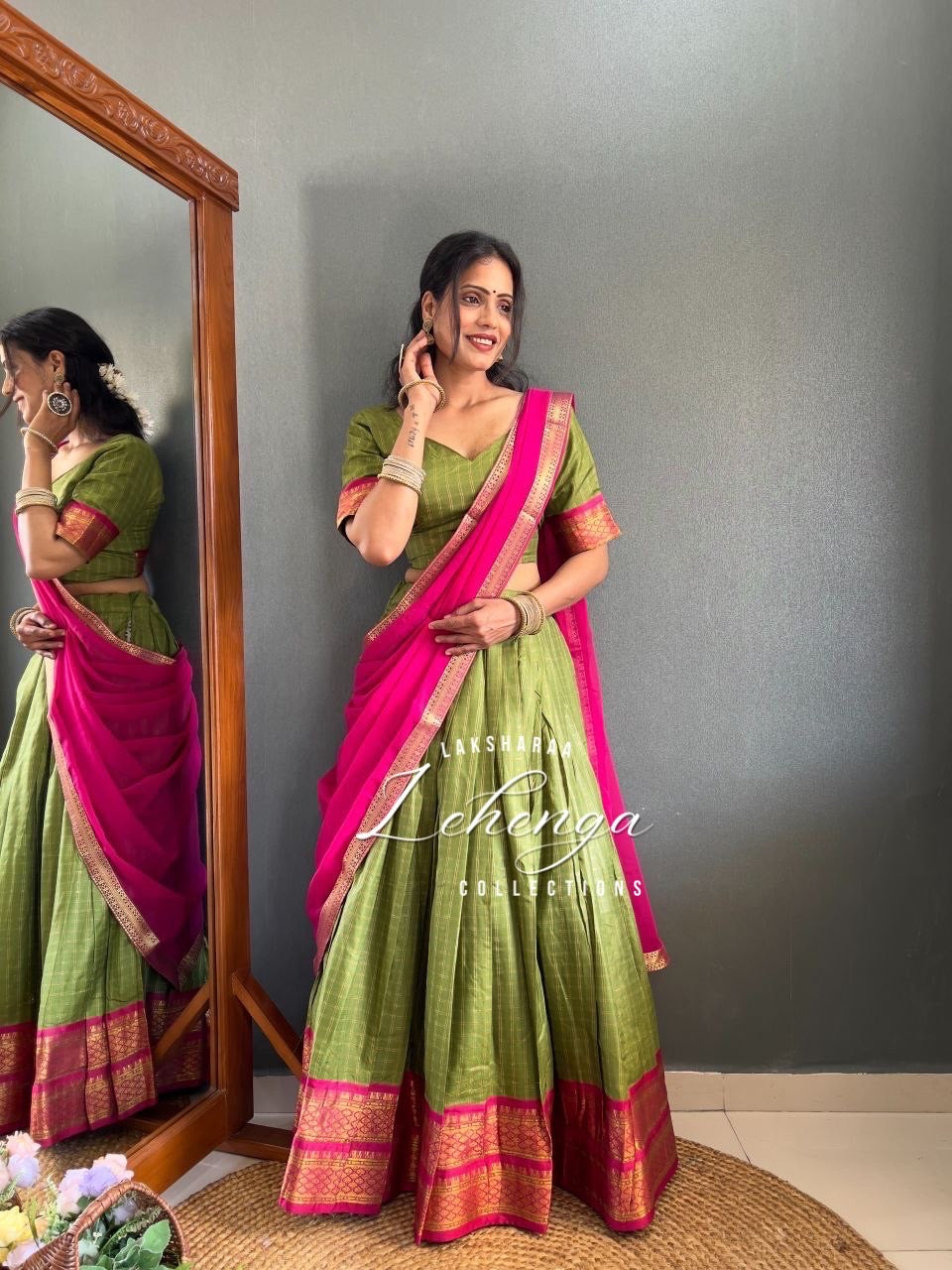 YAMUNA - Cotton Silk Half Sarees