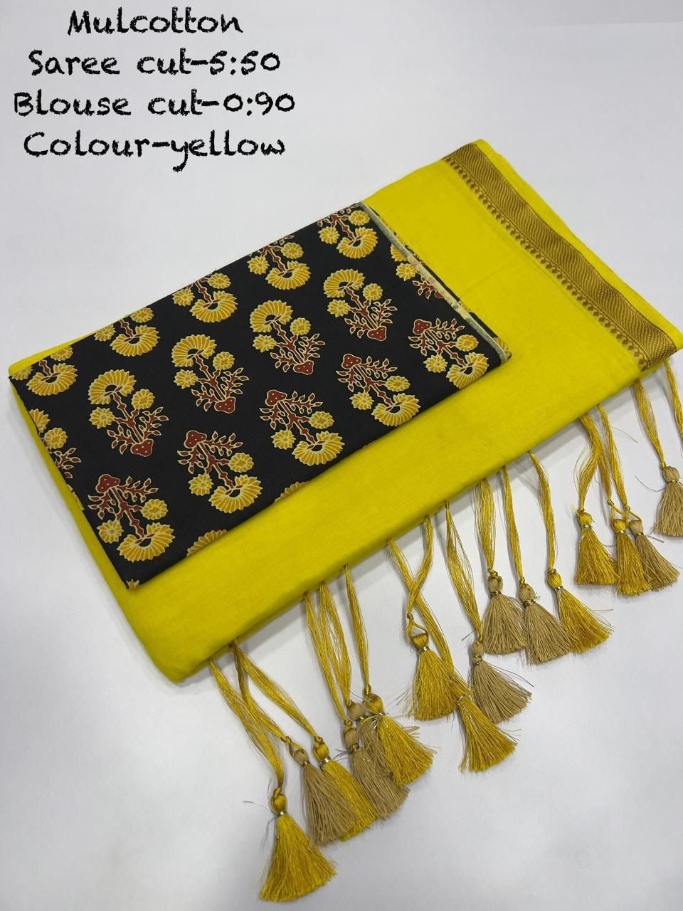 Diwali Special — Mul Cotton Sarees x Tassle Border