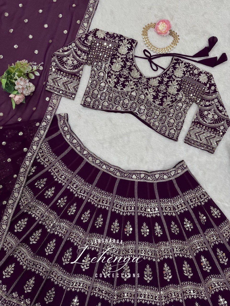 VINNA - Premium Purple Grand Lehenga