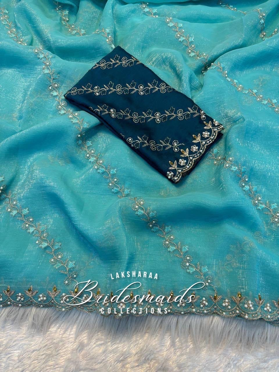 (Copy) Premium Crunchy Chiffon Saree