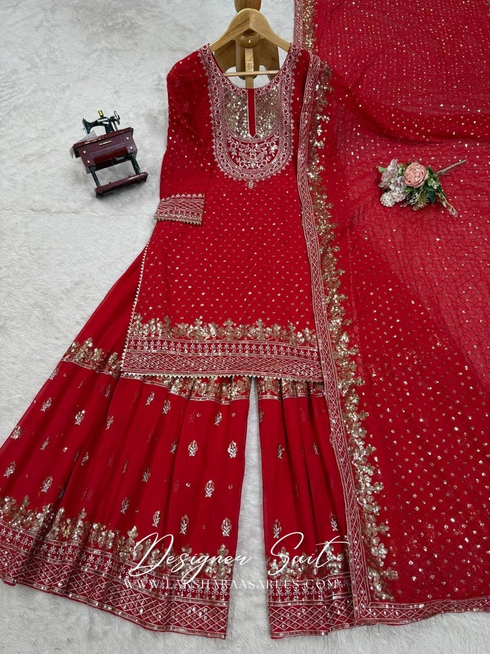 BHAVNIA — Premium Georgette Sharara Suit