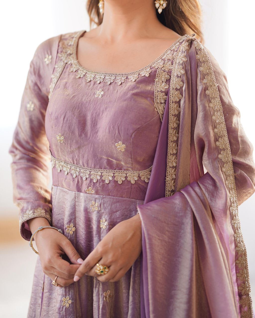 PIAA — Fandy Silk Shimmer Anarkali