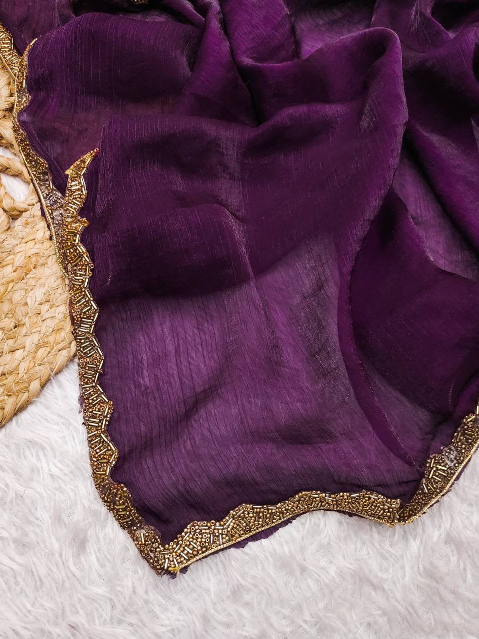 SAYAA - Shimmery Space Silk Dinner Saree