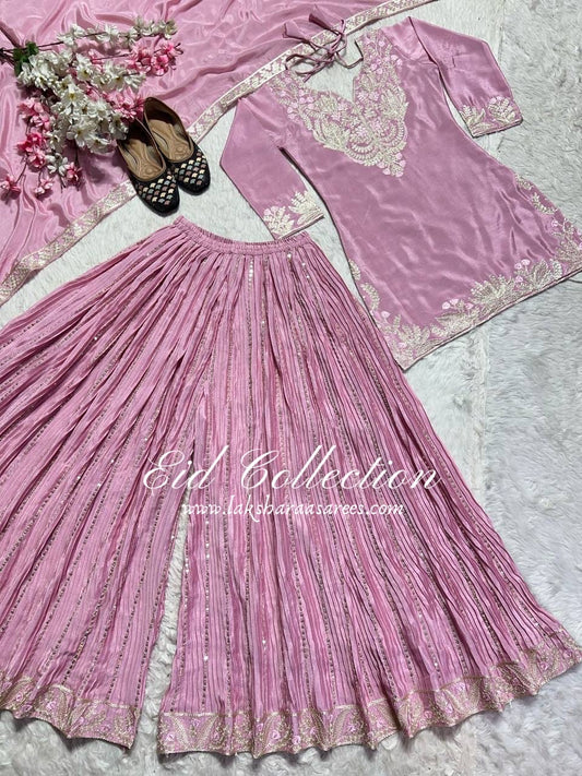 HIRAL - Pastel premium Pallazo suit - Laksharaa Sarees