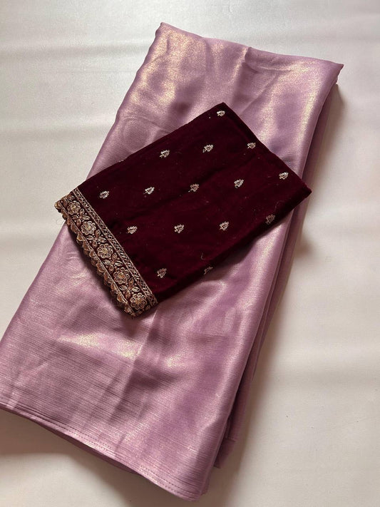 Bridesmaid Special - Shimmery Chiffon Saree