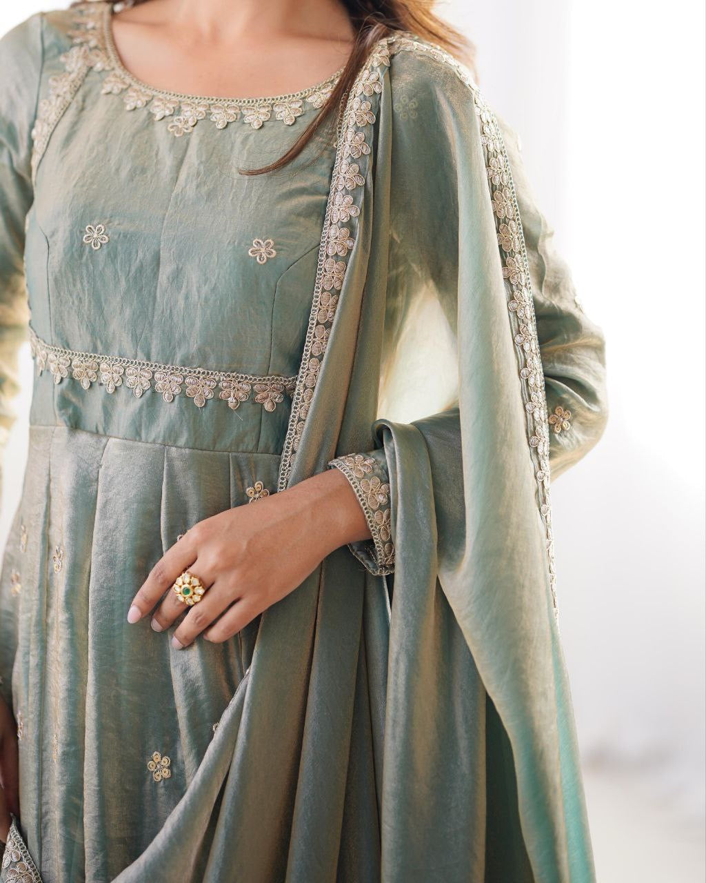 PIAA — Fandy Silk Shimmer Anarkali