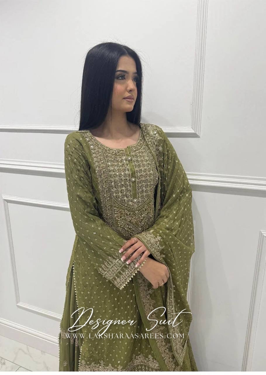BHAVNIA — Premium Georgette Sharara Suit