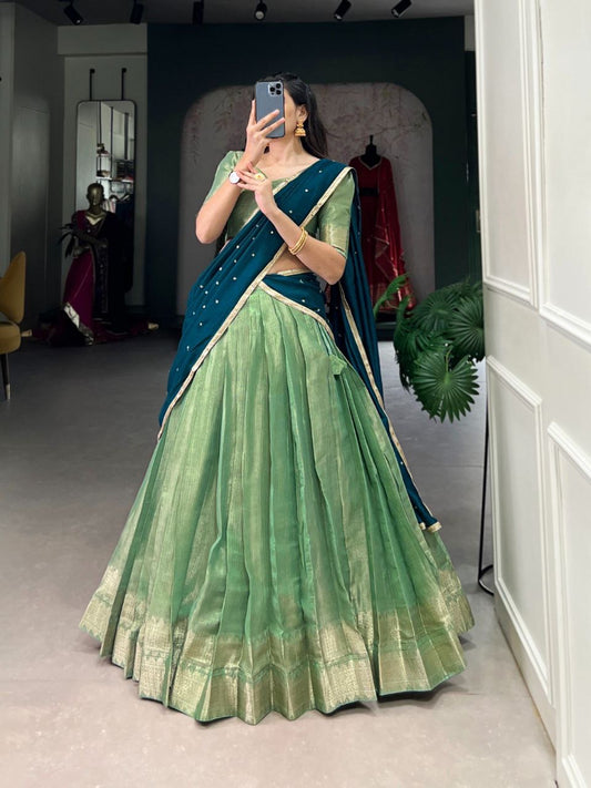 BINDYA - Kanchi Silk Half Saree Lehenga
