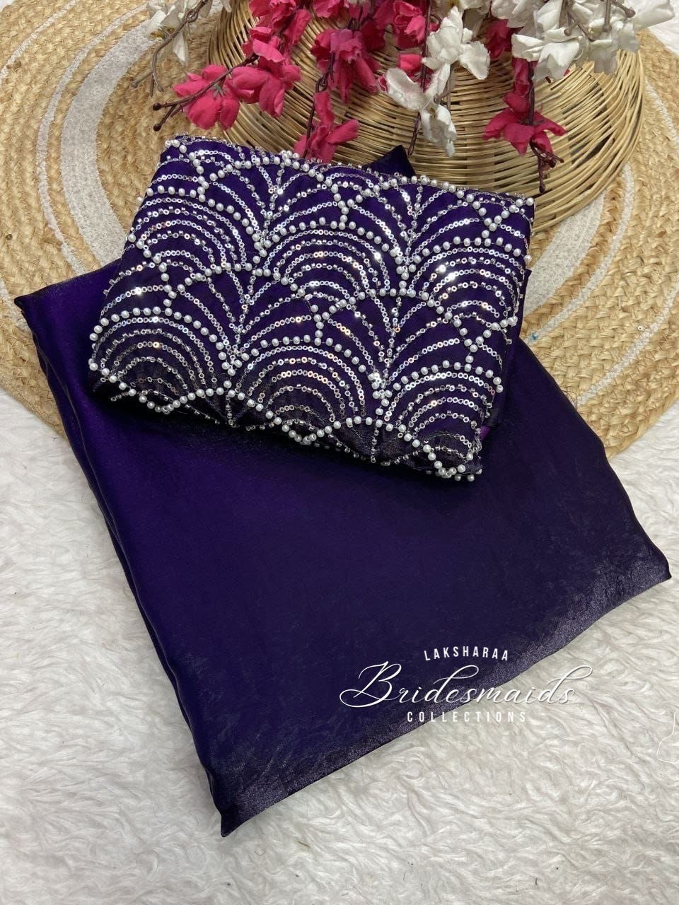 CALISTA - Bridesmaids Special Shimmer Saree