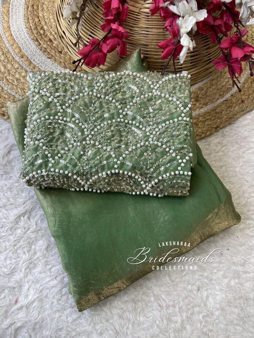 CALISTA - Bridesmaids Special Shimmer Saree