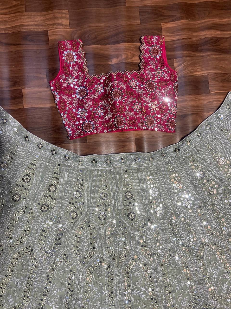 Niralii Muhalai Pink Lehenga Set