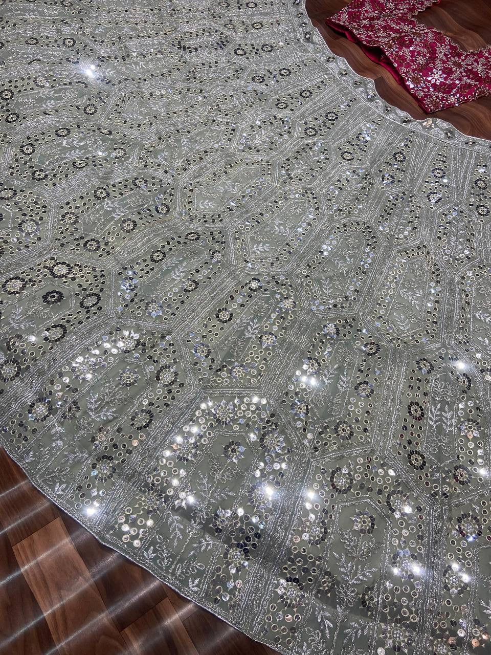 Niralii Muhalai Pink Lehenga Set