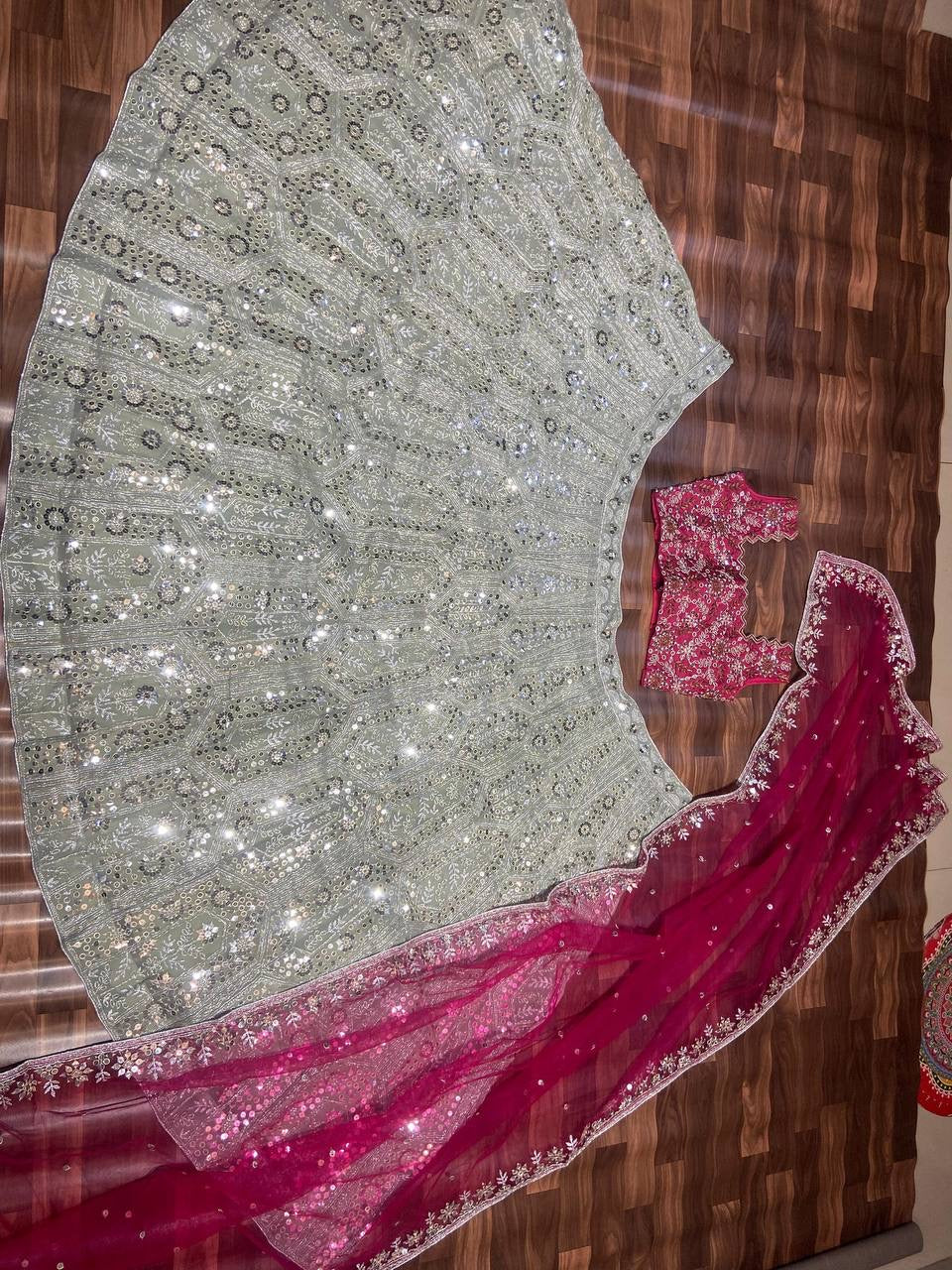 Niralii Muhalai Pink Lehenga Set