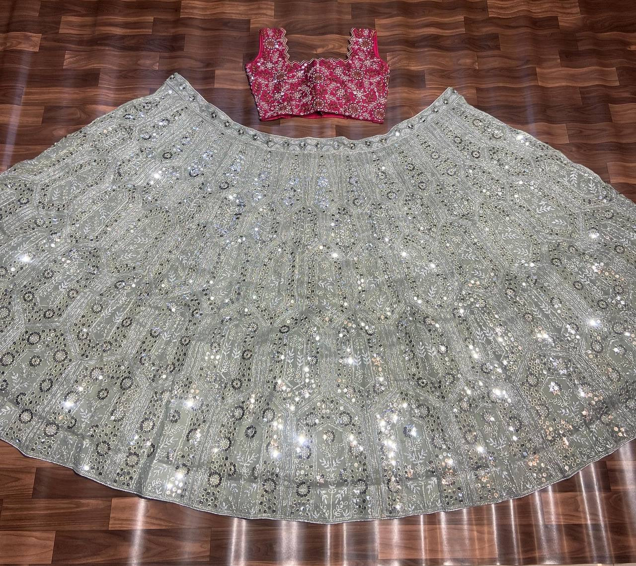 Niralii Muhalai Pink Lehenga Set