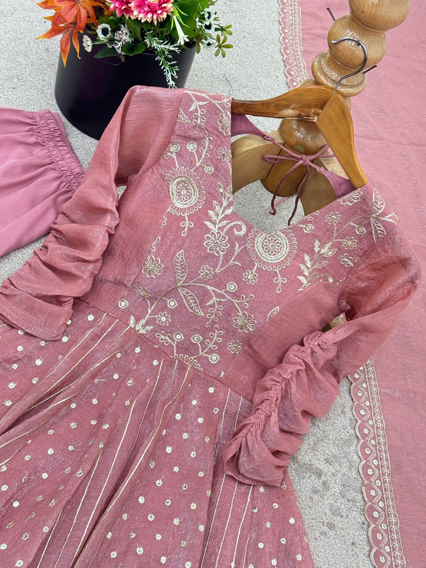 AMELIA — Crunchy Anarkali Suit