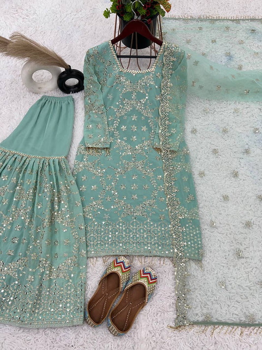DOLLY - Premium Pastel Designer Sharara Suit