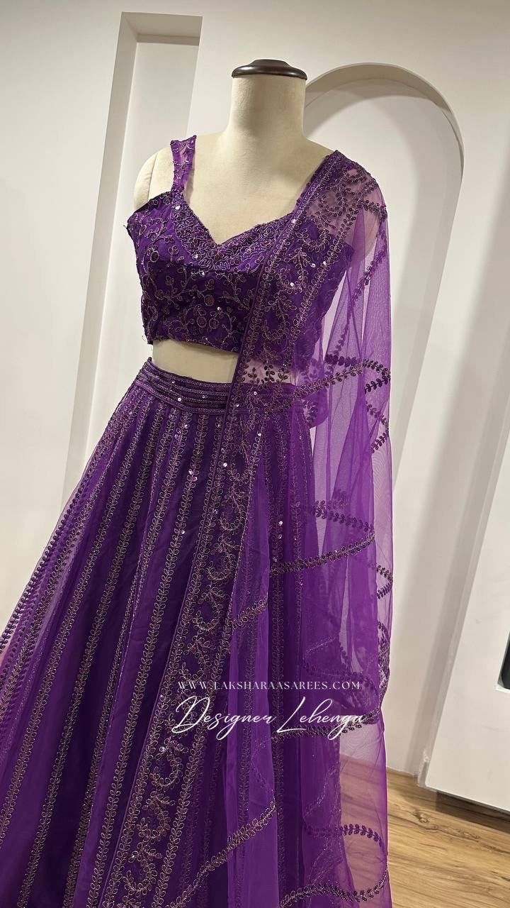 Designer Purple Lehenga